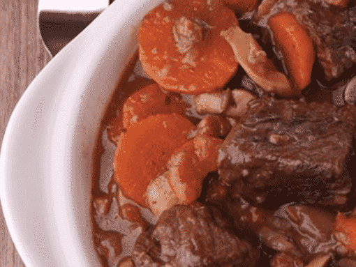 Boucher de France - Les Recettes - Bœuf Bourguignon